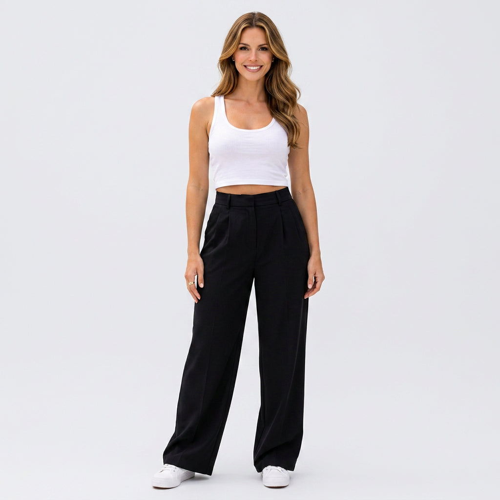 High Waisted Wide Leg Pants Women