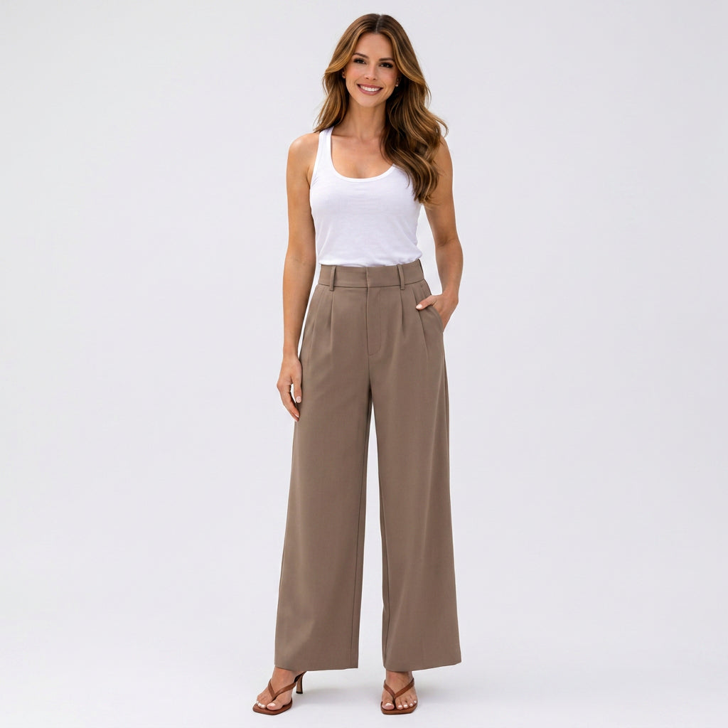 High Waisted Wide Leg Pants Women