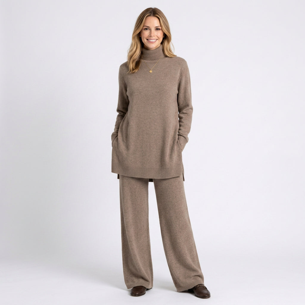 Knit Turtleneck Lounge Set Women
