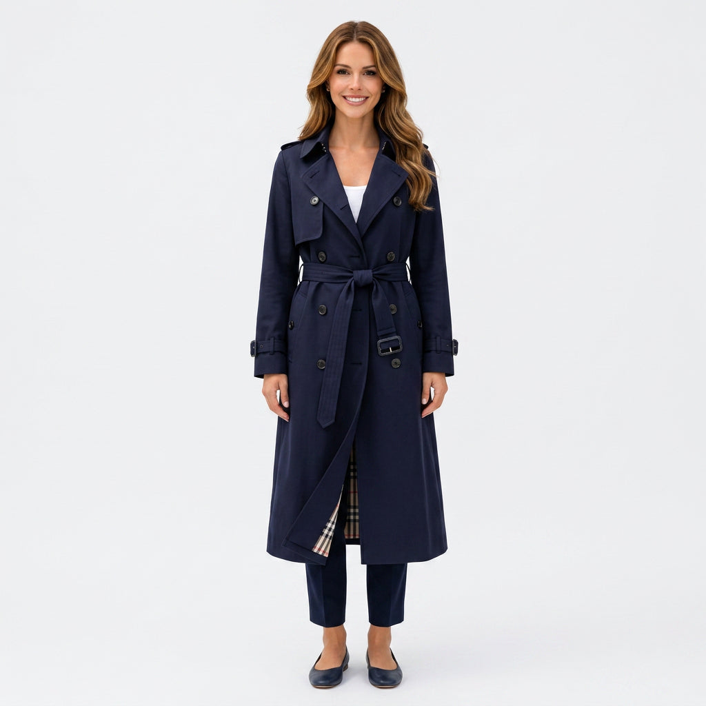 Double Breasted Trench Coat Women