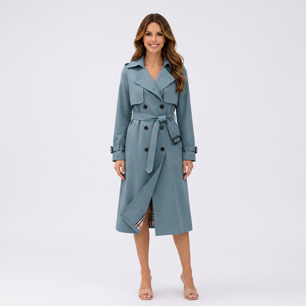 Double Breasted Trench Coat Women