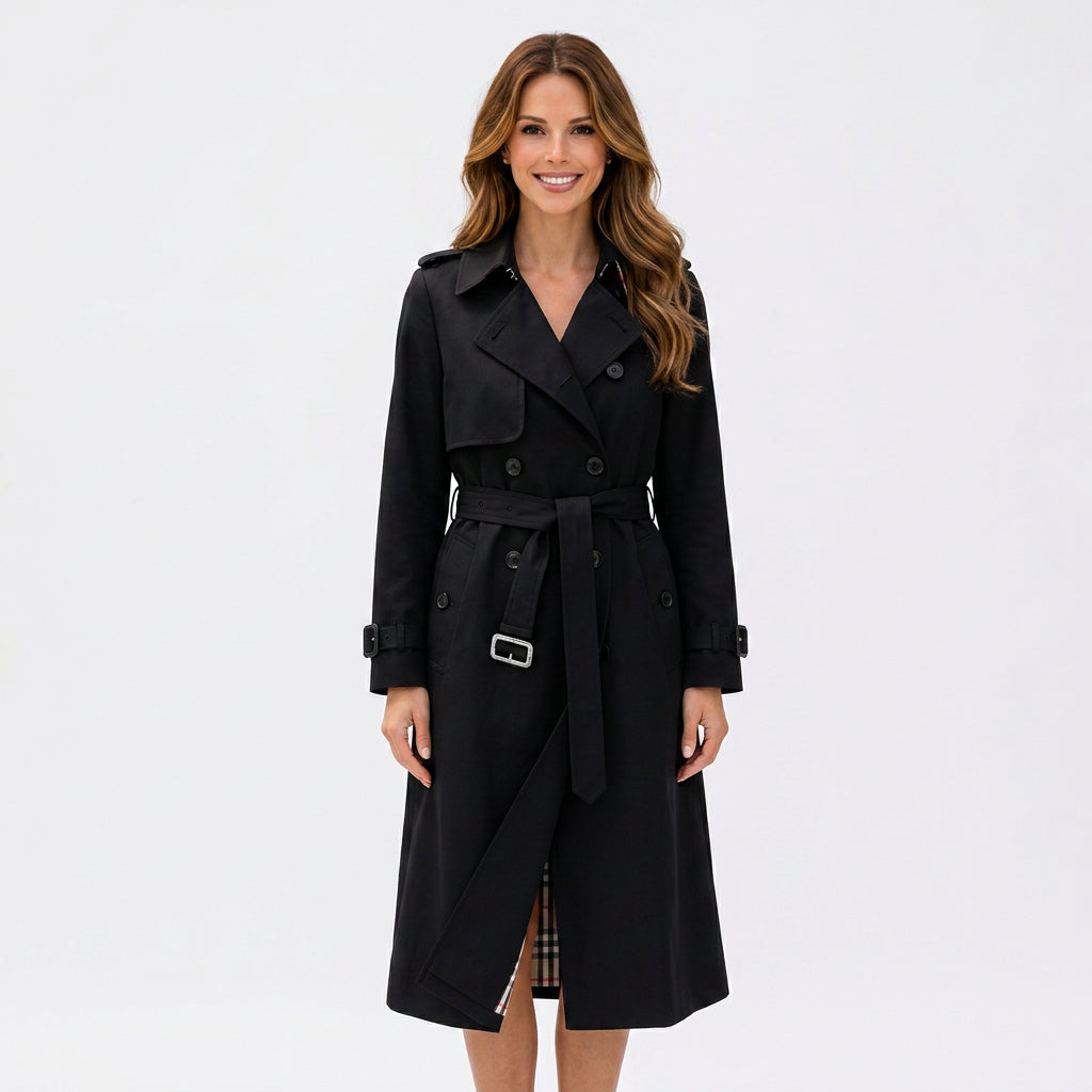 Double Breasted Trench Coat Women
