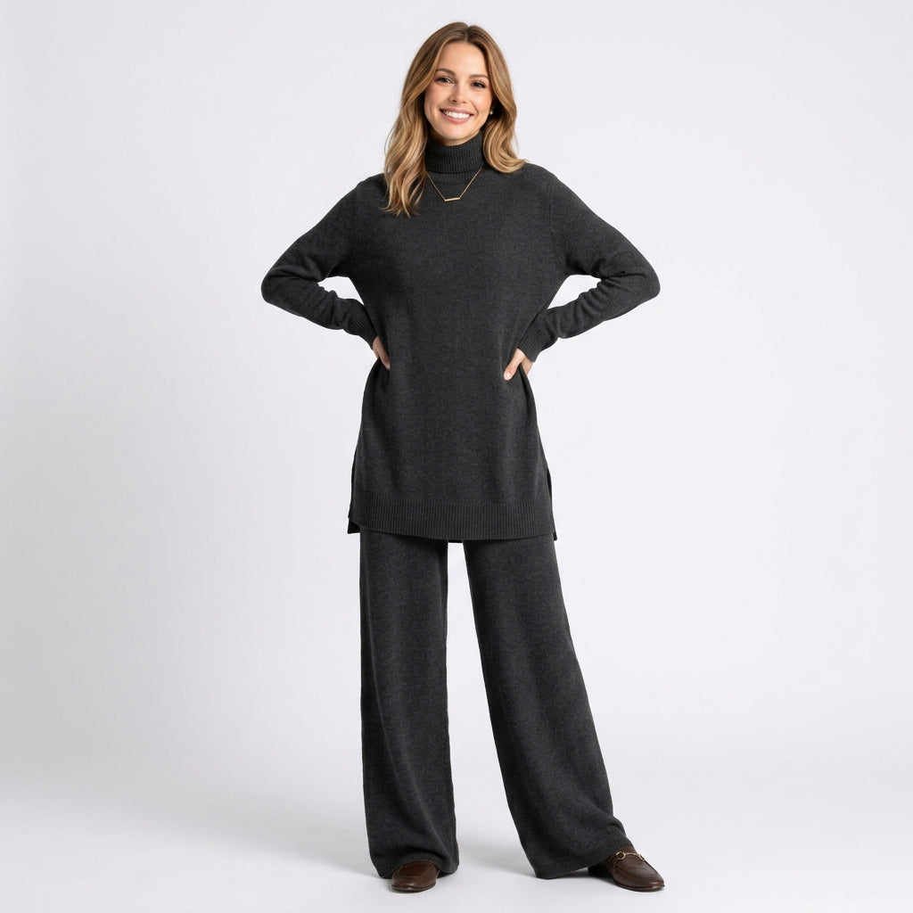Knit Turtleneck Lounge Set Women