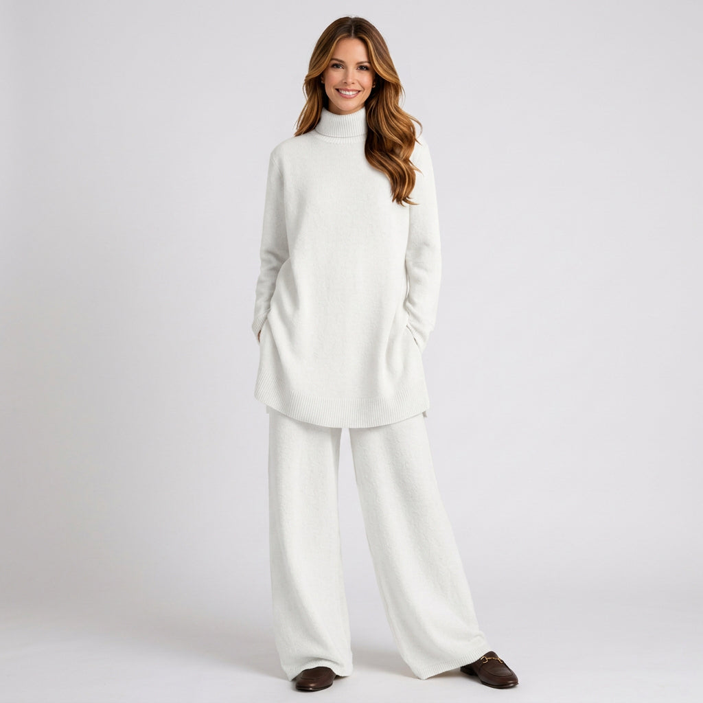 Knit Turtleneck Lounge Set Women