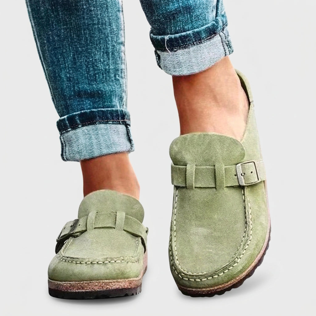 Women’s Buckle Clogs Slip On – Casual Everyday Comfort Shoes