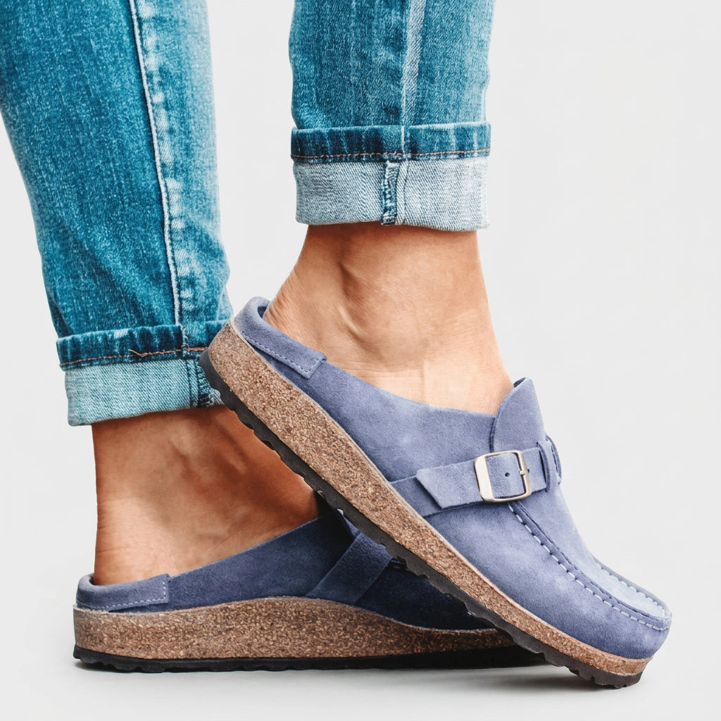 Women’s Buckle Clogs Slip On – Casual Everyday Comfort Shoes