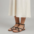 Women’s Flat Strappy Sandals Ankle Buckle – Everyday Casual Sandals