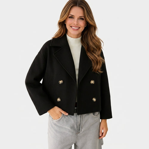 Cropped Double Breasted Jacket Women