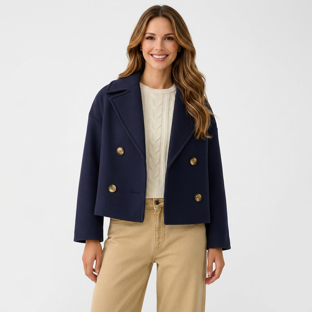Cropped Double Breasted Jacket Women