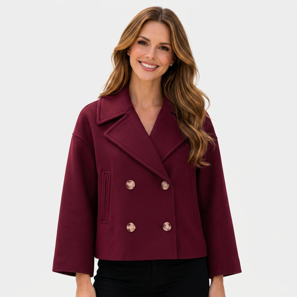 Cropped Double Breasted Jacket Women