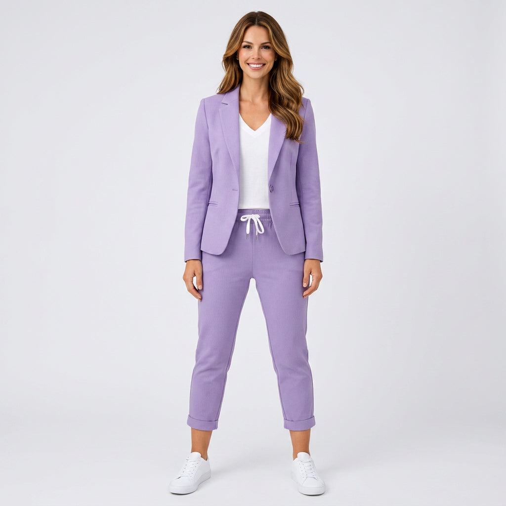 Tailored Blazer And Trousers Set Women