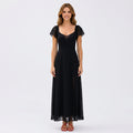 Puff Sleeve Maxi Dress Women