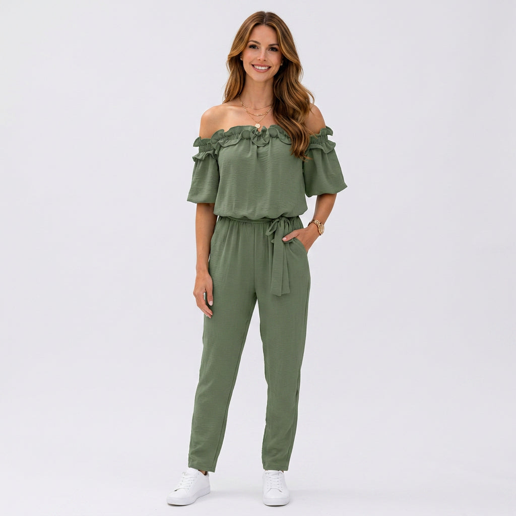 Women Off Shoulder Jumpsuit