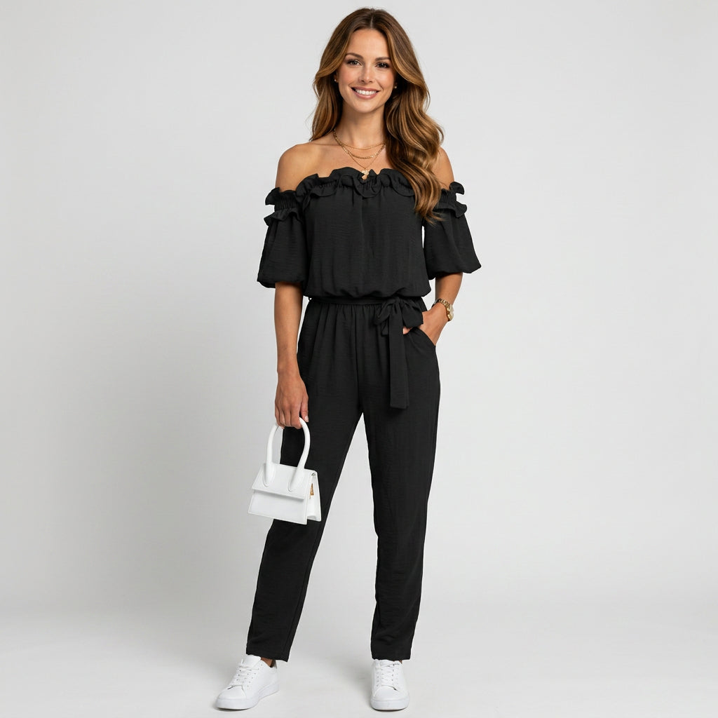 Women Off Shoulder Jumpsuit