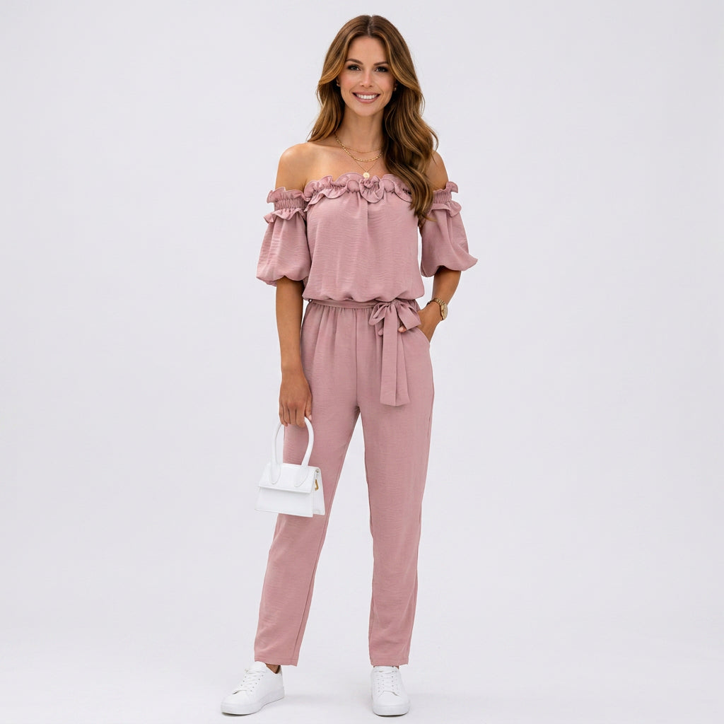 Women Off Shoulder Jumpsuit