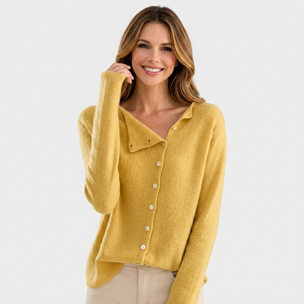 Women Button Front Knit Cardigan