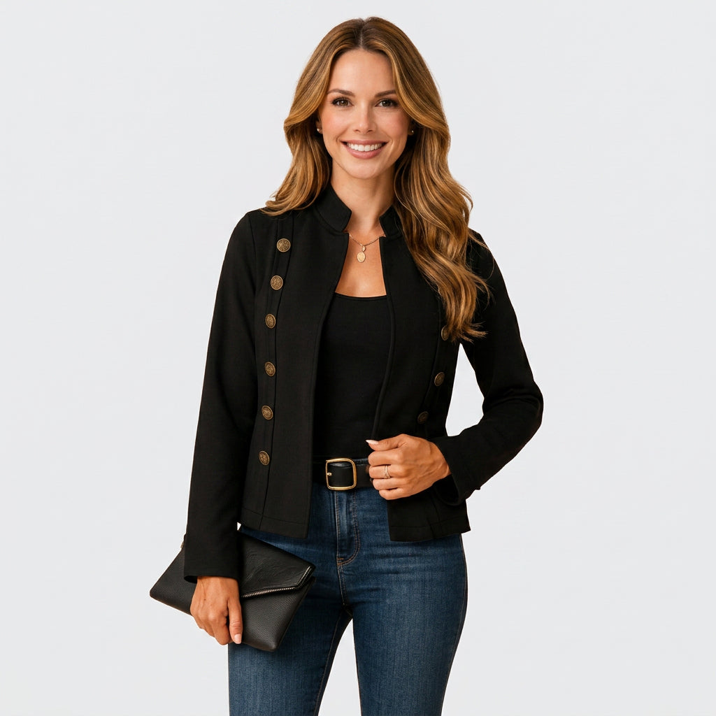 Double Breasted Short Jacket Women