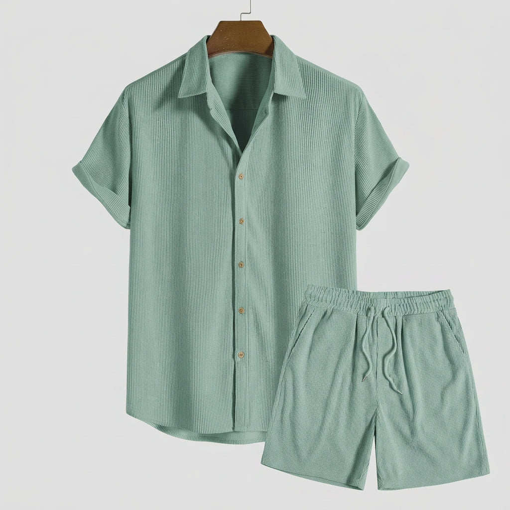 Men Shirt and Shorts Set