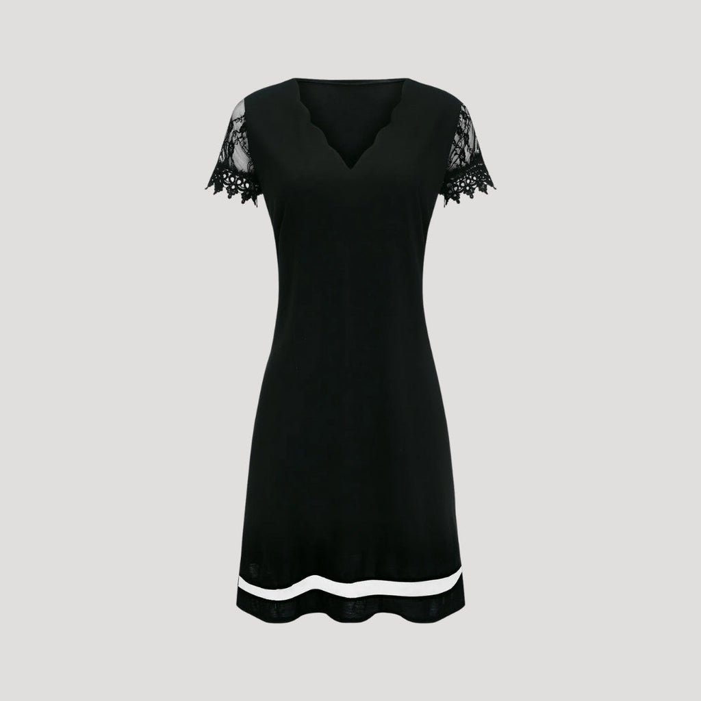 Women Lace Sleeve Mini Dress
