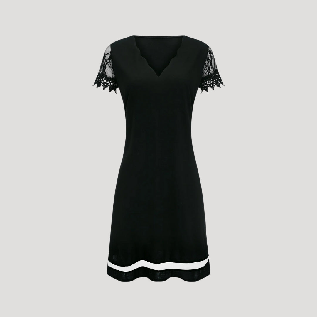 Women Lace Sleeve Mini Dress