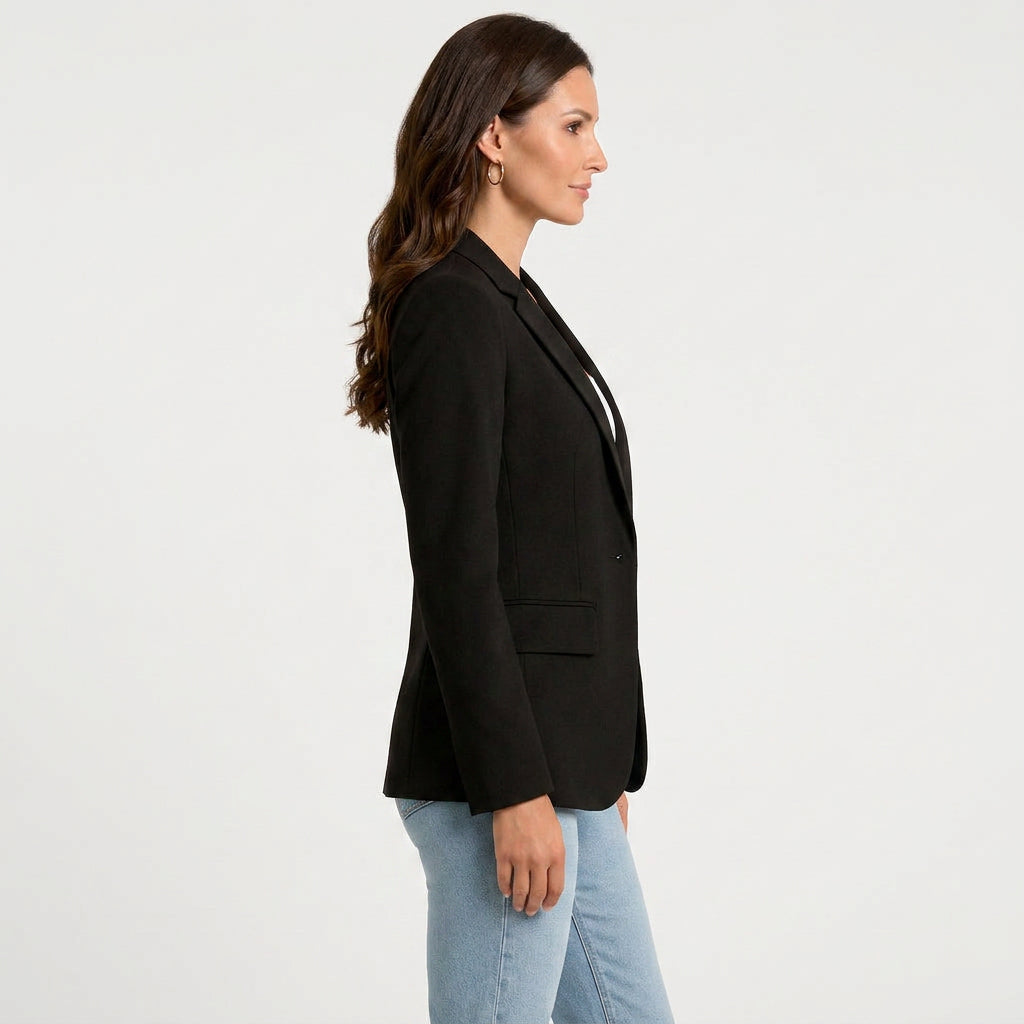 Women’s Single Button Blazer – Tailored Blazer Jacket
