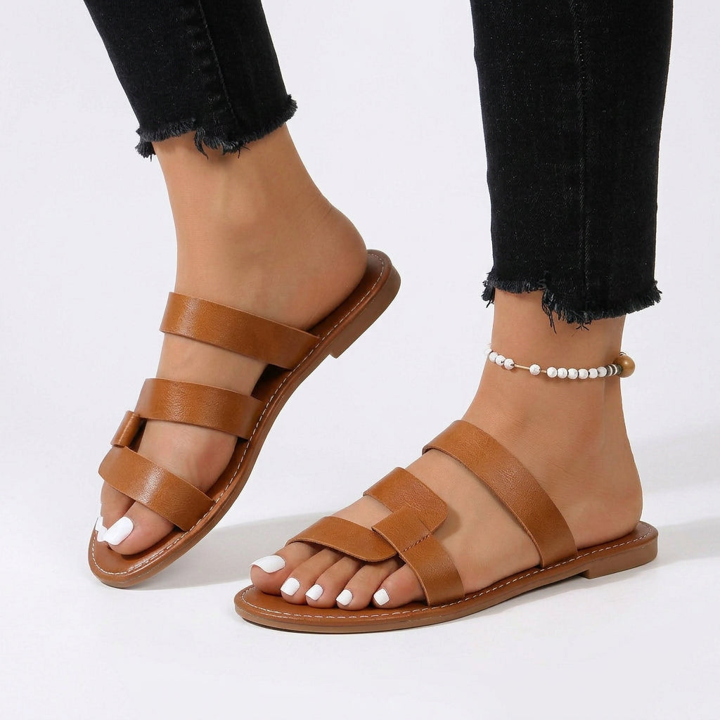 Women Strappy Slide Sandals