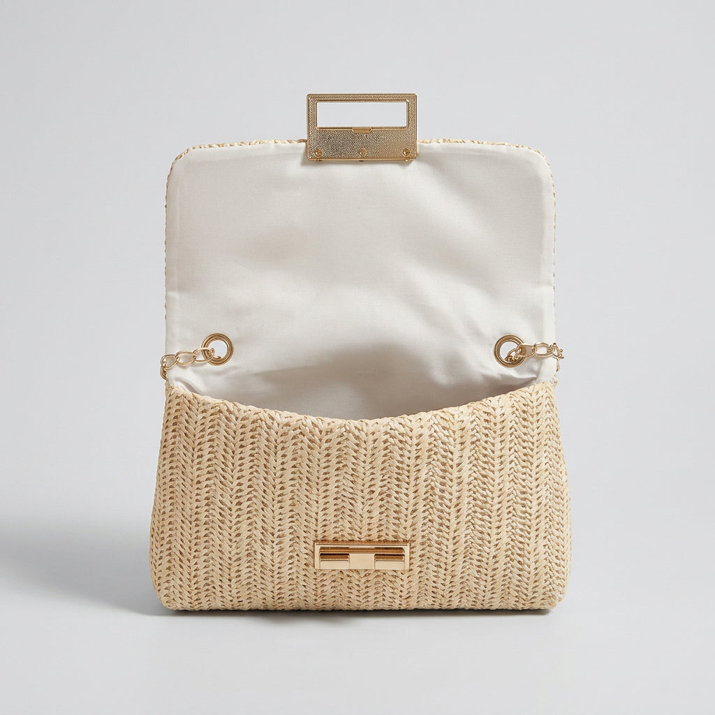 Women Woven Chain Shoulder Bag