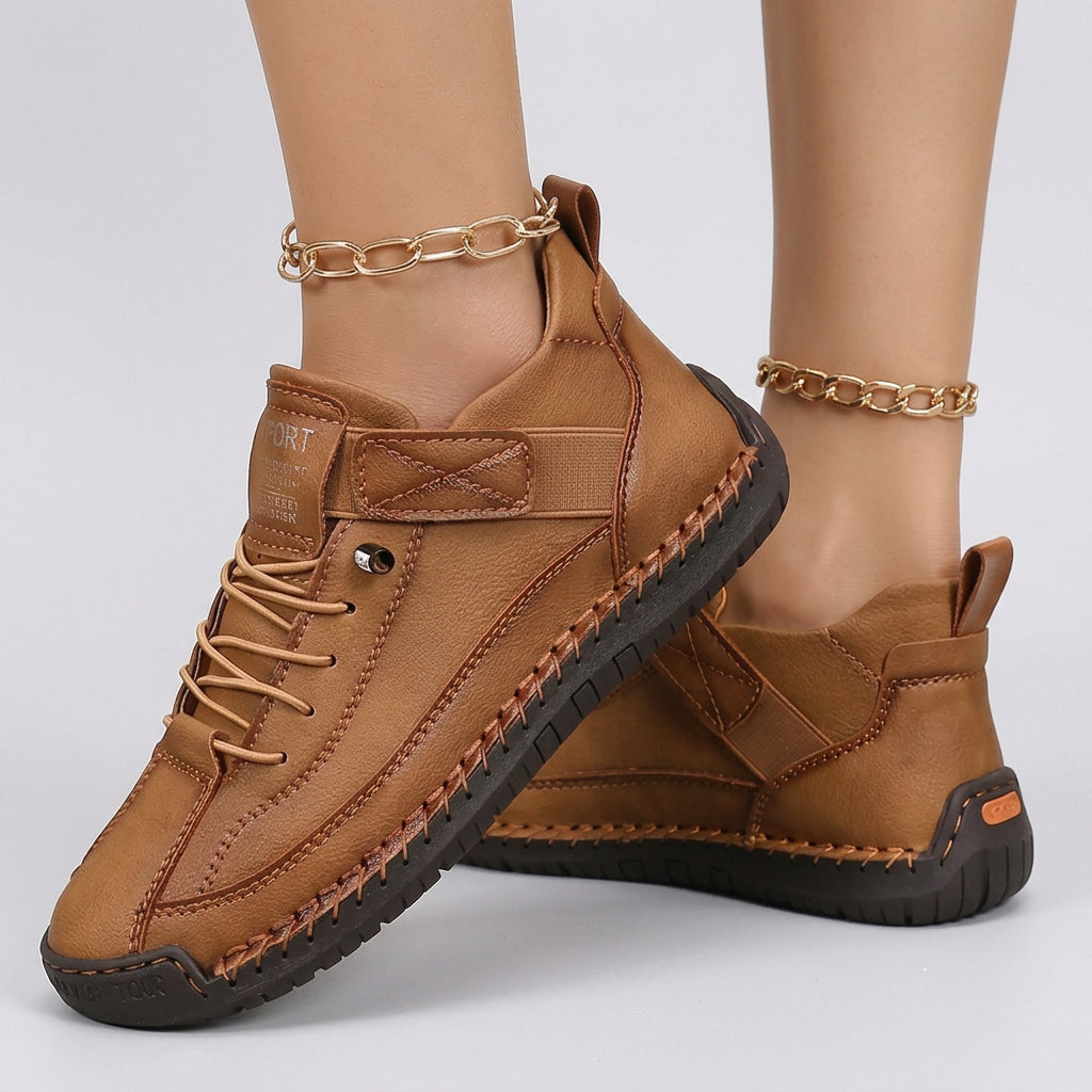 Women’s Lace Up Walking Shoes – Casual Comfort Sneakers
