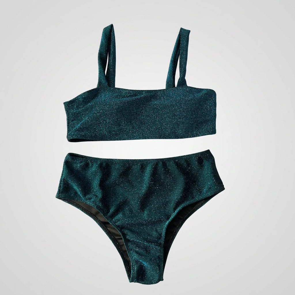 Women Glitter Bikini Set