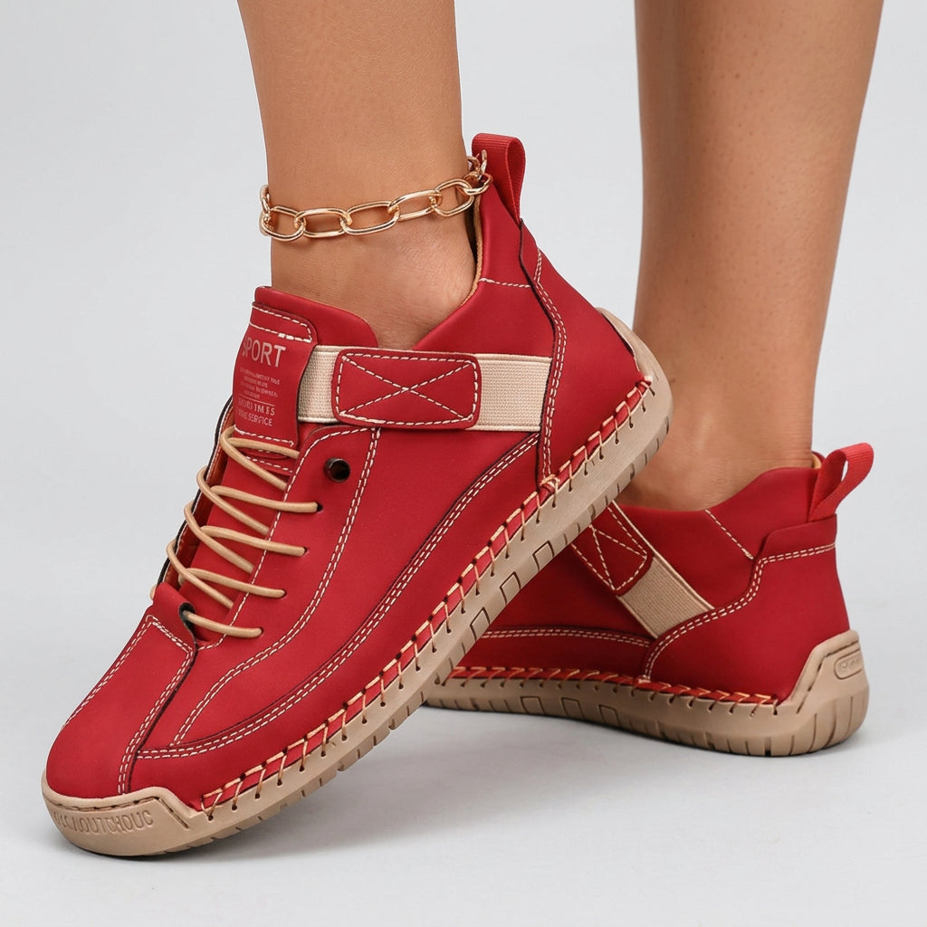 Women’s Lace Up Walking Shoes – Casual Comfort Sneakers