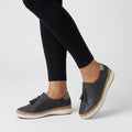 Women’s Slip On Shoes Perforated Design – Casual Platform Comfort Shoes