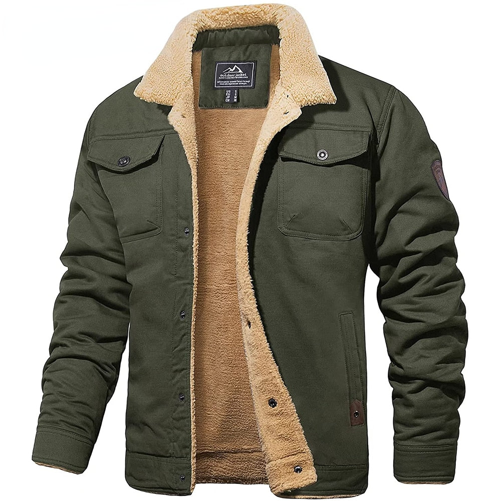 Men Fleece Lined Jacket