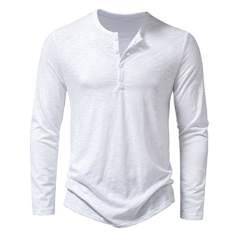 Men’s Long Sleeve Henley T-Shirt