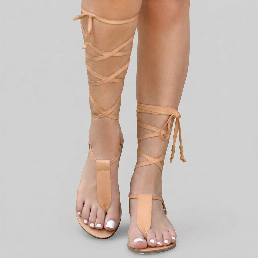 Women Lace Up Gladiator Sandals