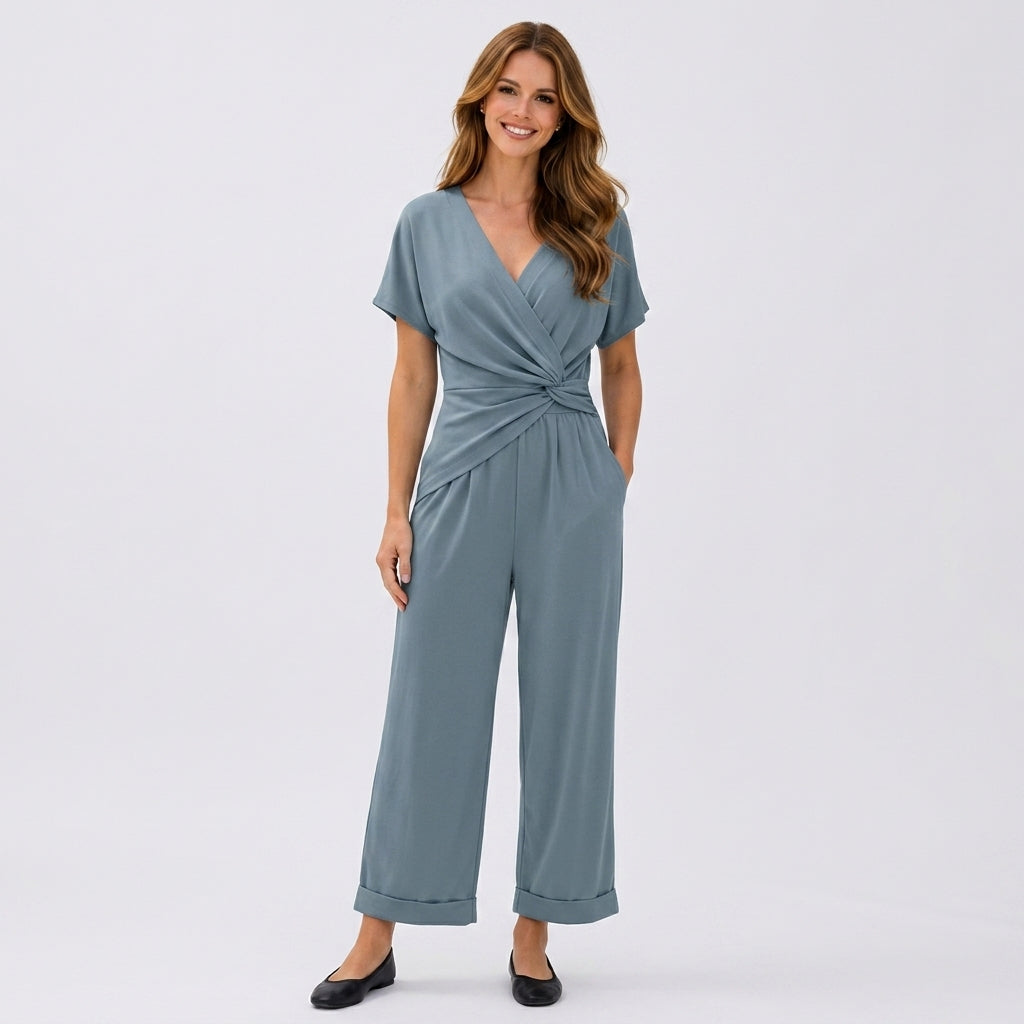Wrap Waist Jumpsuit Women