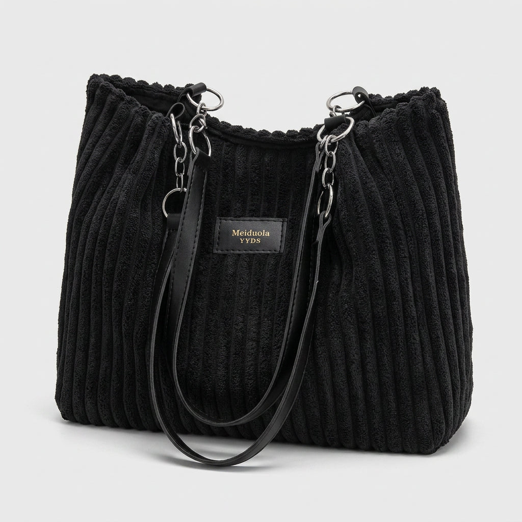 Women Corduroy Tote Bag