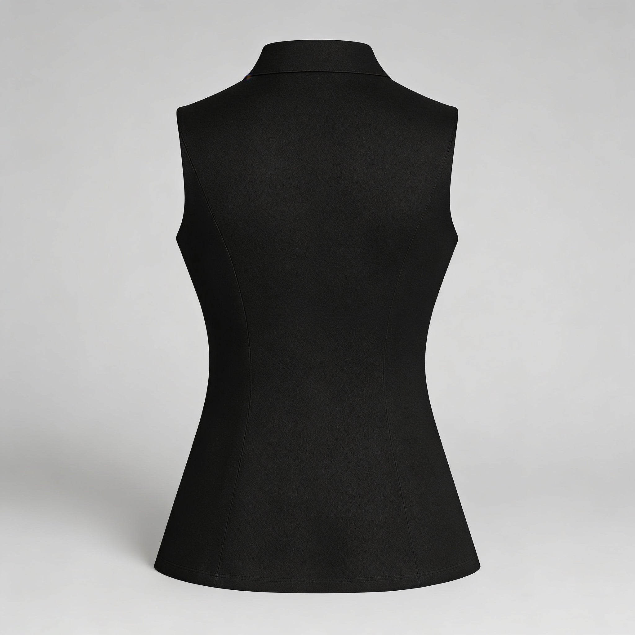 Women’s Tailored Vest Top – Sleeveless Button Front Workwear Blazer Vest