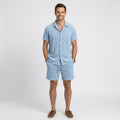 Men Short Sleeve Shirt Set